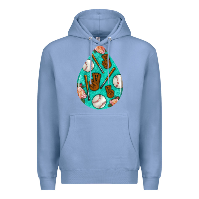 Baseball And Western Roses Teardrop  5 Premium Hoodie by BundleAndBundleShop | Teevron