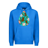True Royal baseball and western roses teardrop  5 Premium Hoodie - BundleAndBundleShop