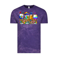 Cloud Purple pride wine cups Vintage Tee - Zillion Design Studio