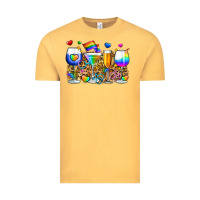 Vintage Mustard pride wine cups Vintage Tee - Zillion Design Studio