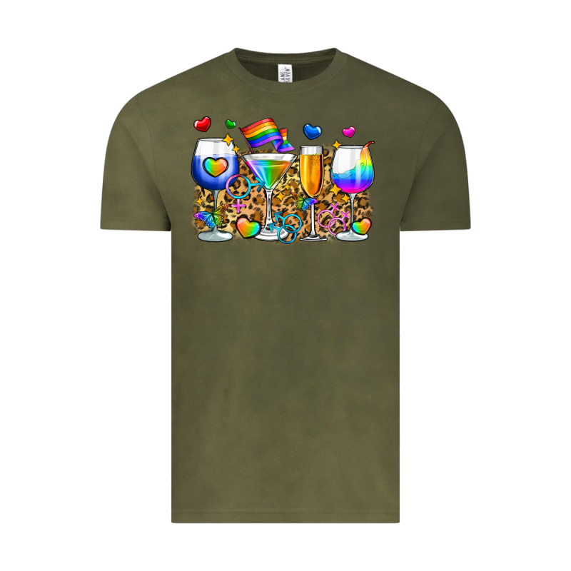 Pride Wine Cups Vintage Tee by Zillion Design Studio | Teevron