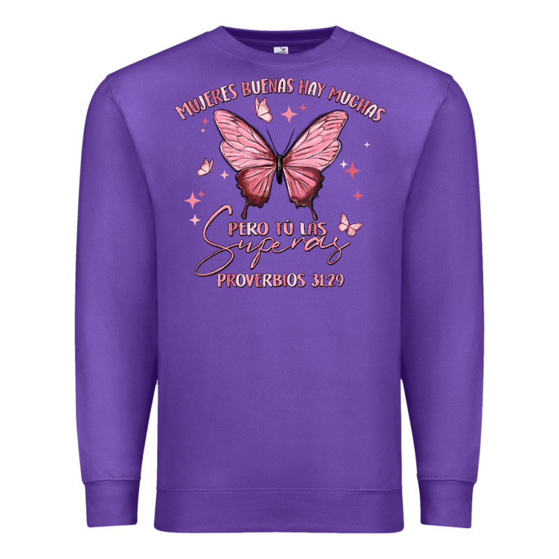 Mujeres Buenas Hay Muchas Premium Sweatshirt by MaliasSmallBusiness | Teevron