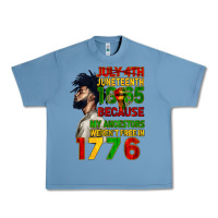 Pebble Blue July 4th Juneteenth 1865 Urban Heavy Tee - CowGirlArtShop