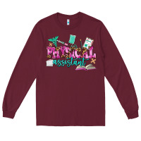 Burgundy physical assistant Long Sleeve Tee - AdoDesignShop