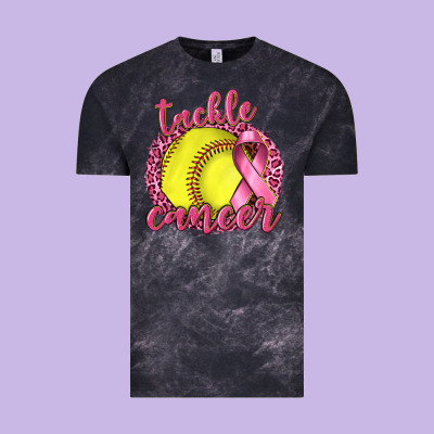Tackle Cancer Softball Vintage Tee Designed By Texasbilliewilder