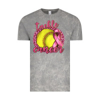 Cloud Rock Tackle Cancer Softball Vintage Tee - texasbilliewilder