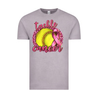 Vintage Zinc Tackle Cancer Softball Vintage Tee - texasbilliewilder