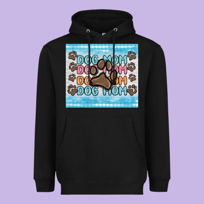 Dog Mom Heavyweight Hoodie Designed By Maliassmallbusiness