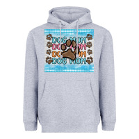 Heather Grey dog mom Heavyweight Hoodie - MaliasSmallBusiness