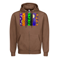Chestnut halloween brush stroke Zipper Hoodie - JahusDesignShop
