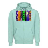 Seafoam halloween brush stroke Zipper Hoodie - JahusDesignShop