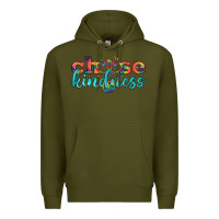 Army Green Lgbtq Choose Kindness With Heart And Peace Premium Hoodie - BundleAndBundleShop