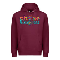 Burgundy Lgbtq Choose Kindness With Heart And Peace Premium Hoodie - BundleAndBundleShop