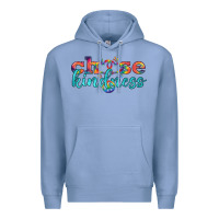 Colony Blue Lgbtq Choose Kindness With Heart And Peace Premium Hoodie - BundleAndBundleShop