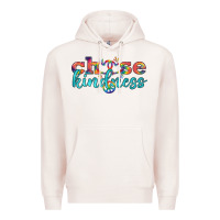 Pale Pink Lgbtq Choose Kindness With Heart And Peace Premium Hoodie - BundleAndBundleShop