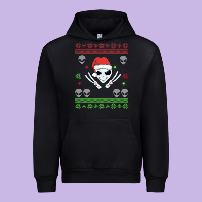 Alien Ugly Christmas Urban Hoodie Designed By Bettercallsaul