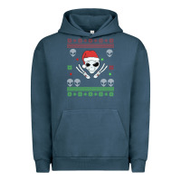 Pigment Midnight Navy alien ugly christmas Urban Hoodie - Bettercallsaul