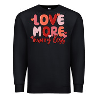 Black love more worry less Premium Sweatshirt - MaliasSmallBusiness