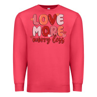 Cardinal love more worry less Premium Sweatshirt - MaliasSmallBusiness