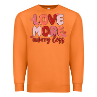 Carrot love more worry less Premium Sweatshirt - MaliasSmallBusiness