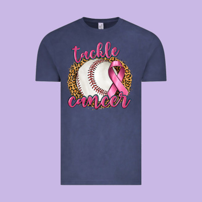 Tackle Cancer Baseball Vintage Tee Designed By Texasbilliewilder