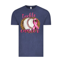 Vintage Denim Tackle Cancer Baseball Vintage Tee - texasbilliewilder