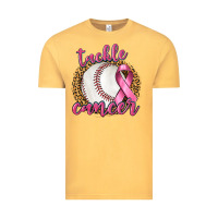 Vintage Mustard Tackle Cancer Baseball Vintage Tee - texasbilliewilder