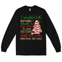 Black sketchy stuff for some christmas tree cakes Long Sleeve Tee - JahusDesignShop