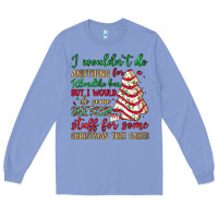Colony Blue sketchy stuff for some christmas tree cakes Long Sleeve Tee - JahusDesignShop