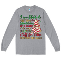 Heather Grey sketchy stuff for some christmas tree cakes Long Sleeve Tee - JahusDesignShop