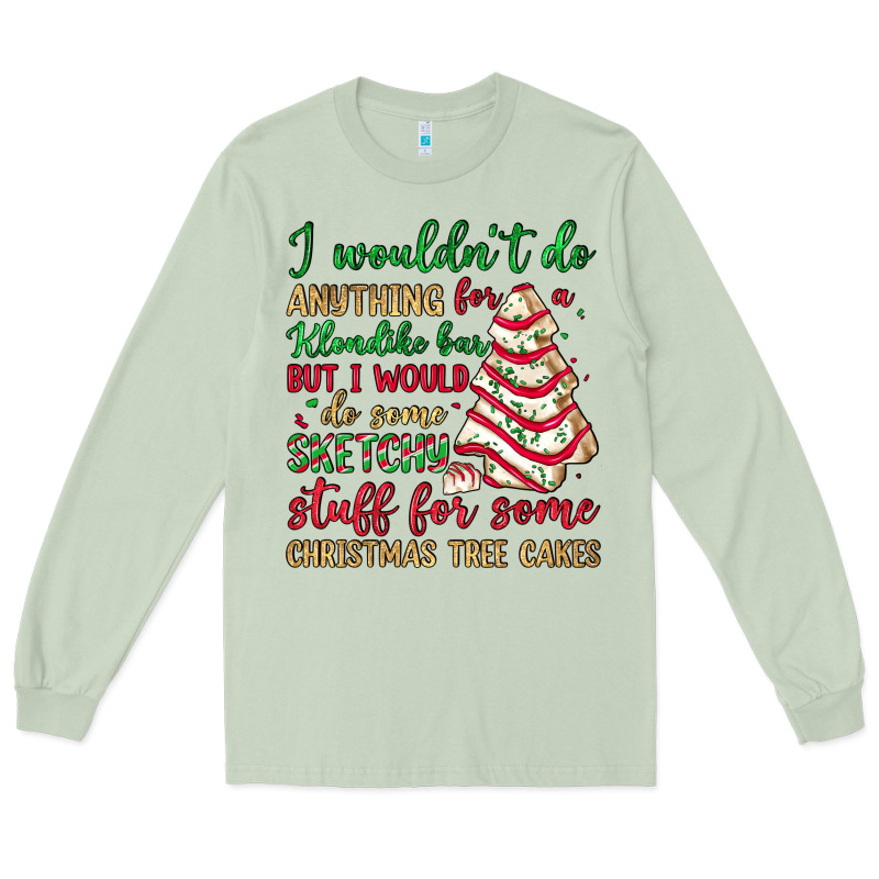 Sketchy Stuff For Some Christmas Tree Cakes Long Sleeve Tee by JahusDesignShop | Teevron
