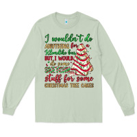 Matcha sketchy stuff for some christmas tree cakes Long Sleeve Tee - JahusDesignShop