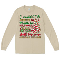 Mushroom sketchy stuff for some christmas tree cakes Long Sleeve Tee - JahusDesignShop