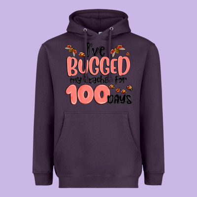 I Have Bugged My Teacher For 100 Days Heavyweight Hoodie Designed By Maliassmallbusiness