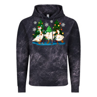 Cloud Black christmas duck Vintage Hoodie - Zillion Design Studio