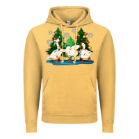 Vintage Mustard christmas duck Vintage Hoodie - Zillion Design Studio