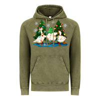 Vintage Olive christmas duck Vintage Hoodie - Zillion Design Studio