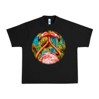 Black flamingos with western background Urban Heavy Tee - BarkalooDesign