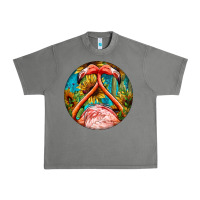 Tornado flamingos with western background Urban Heavy Tee - BarkalooDesign