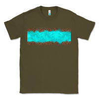 Army Green turquoise leopard Classic Tee - JahusDesignShop