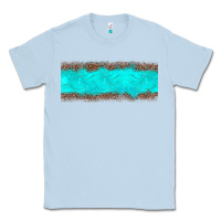 Dusty Blue turquoise leopard Classic Tee - JahusDesignShop