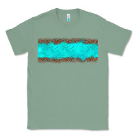 Sage turquoise leopard Classic Tee - JahusDesignShop