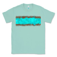 Seafoam turquoise leopard Classic Tee - JahusDesignShop