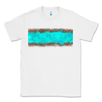 White turquoise leopard Classic Tee - JahusDesignShop