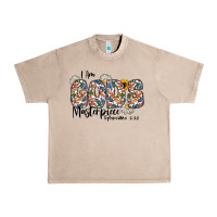 French Oak I Am Gods Master Piece Ephesians Urban Heavy Tee - CowhideDigitalArt