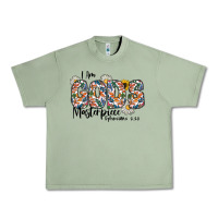Oil Green I Am Gods Master Piece Ephesians Urban Heavy Tee - CowhideDigitalArt