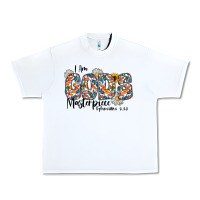 White I Am Gods Master Piece Ephesians Urban Heavy Tee - CowhideDigitalArt