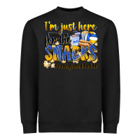 Black i'm just here for the snacks #volleyball brother Heavyweight Sweatshirt - Zillion Design Studio