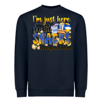 Navy i'm just here for the snacks #volleyball brother Heavyweight Sweatshirt - Zillion Design Studio