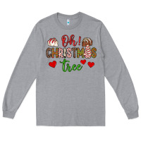 Heather Grey oh christmas tree Long Sleeve Tee - JahusDesignShop